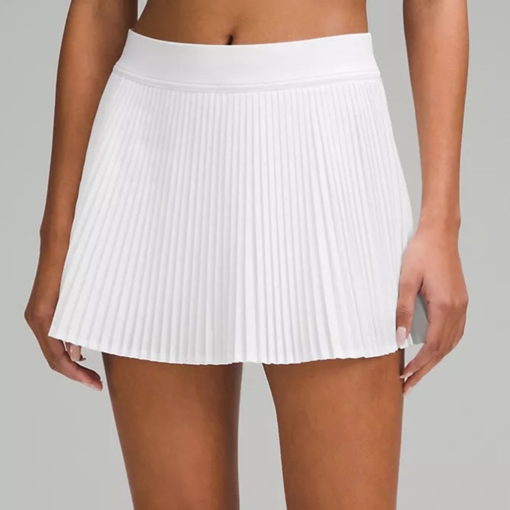 Varsity High-Rise Pleated Tennis Skirt